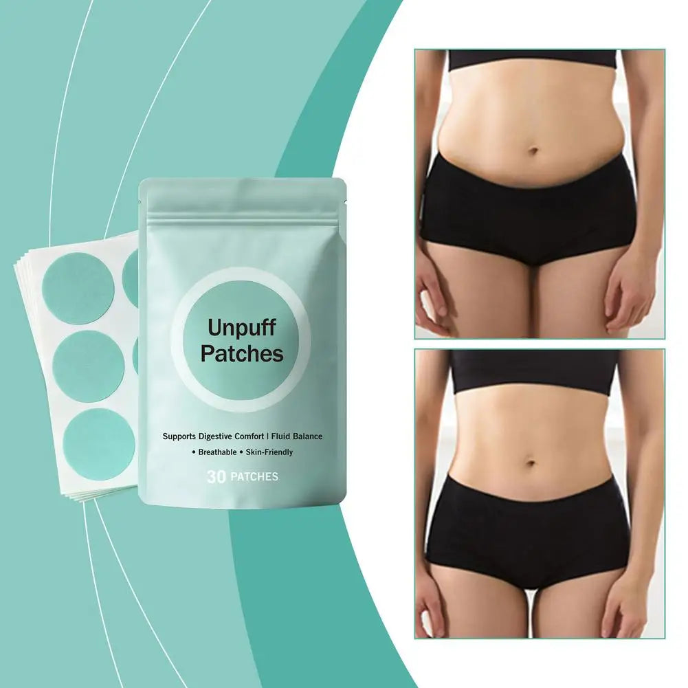 30 PATCHES Unpuff Patches Supports Digestive Comfort IFluid Balance Regulating Insulin Secretion Suppressing Appetit Breathable Quake