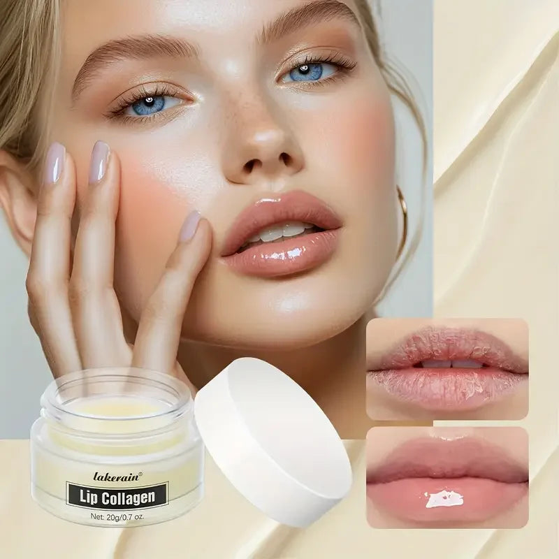 Collagen Lip Mask,Autumn and Winter Lip Moisturizing, Deep Moisturizing Overnight Lip Balm Lip Plumper for Dry Repair Lip Care Quake 1pcs