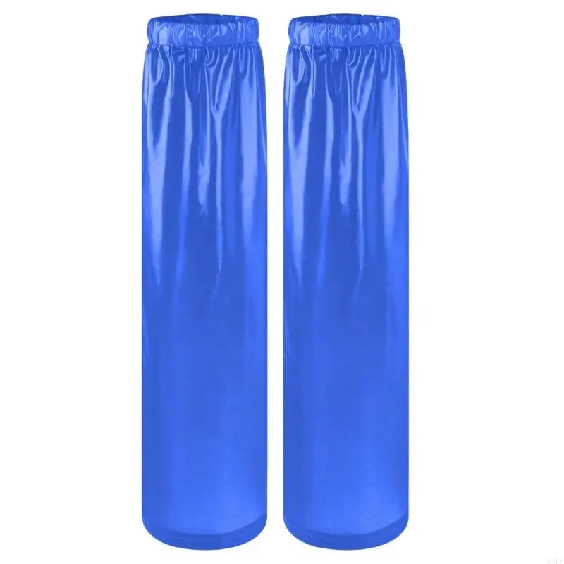 Waterproof Leg Covers PVC Rain Guards with Pull On Opening for Adults, Commuting, Farm Chores, Cleaning Work and Fishing K1KF Quake Blue CN