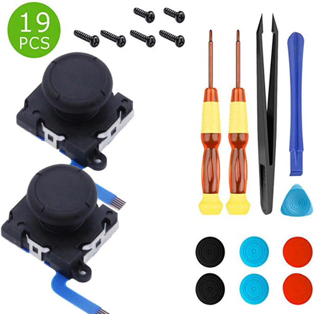 Replacement Switch Joy Con Controller Joystick 19 in 1 kit Quake