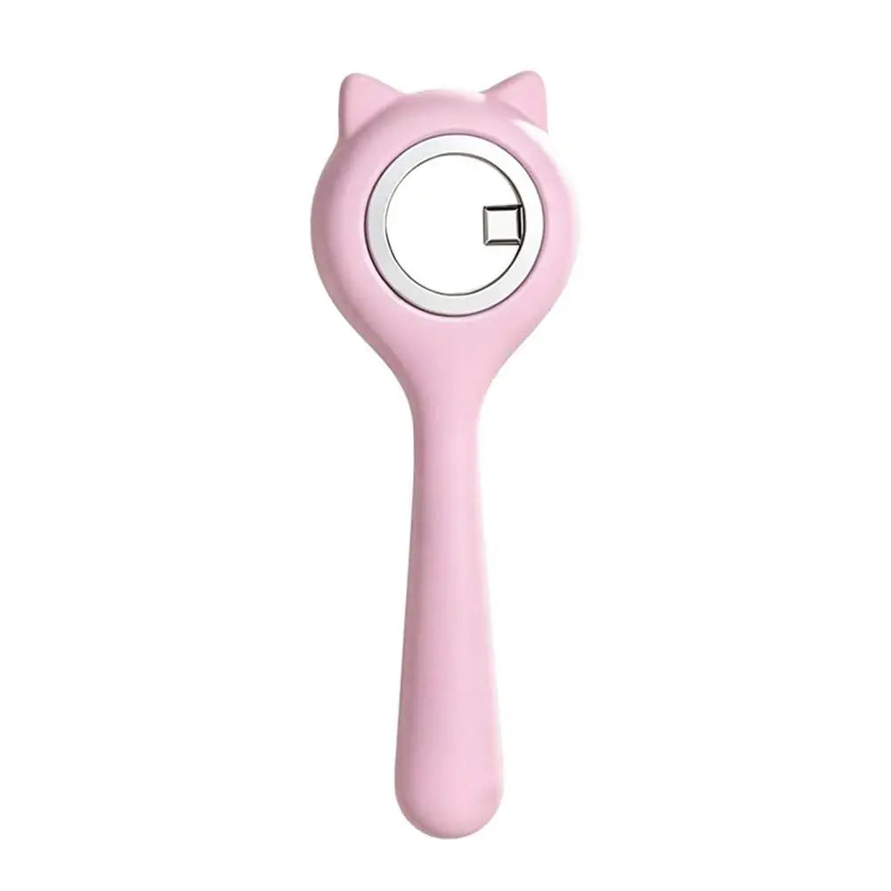 Cute Ring-shaped Cat Eye Magnet for Nails,Portable Hollow Circular Cat Eye,2-in-1 Circle Y Shape Nail Magnet Tool For Home DIY Quake pink