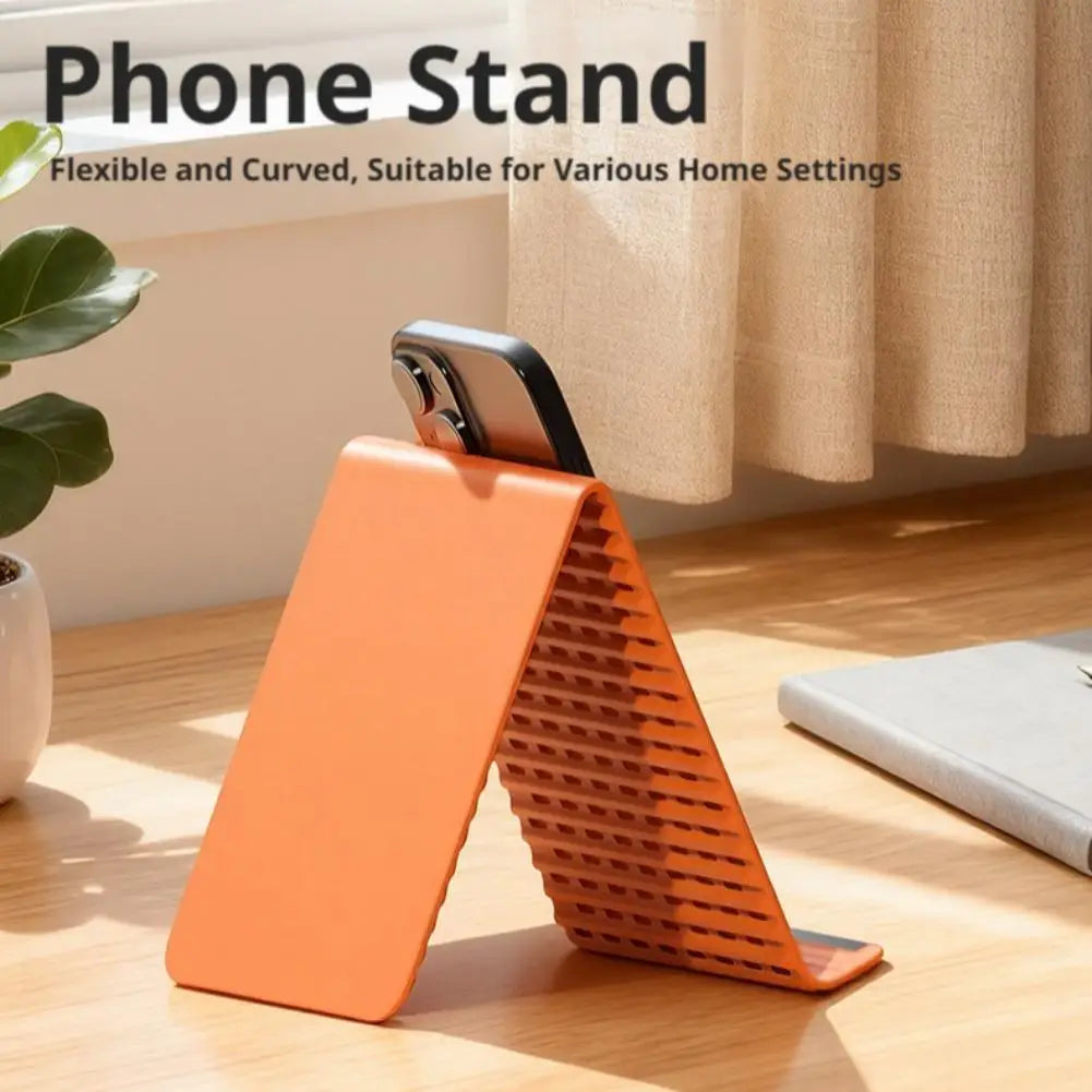 Flexible Silicone Phone Tablet Laptop Stand Foldable Desktop Holder Creative Adjustable Lazy Travel Portable Accessory Quake