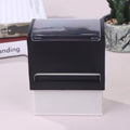 1Pcs Black Rectangular Self-Inking Stamp Case For DIY Custom Stamp Quake P60