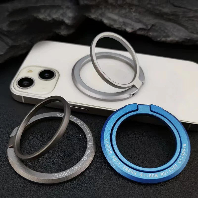 2025New Magnetic Phone Ring Holder for MagSafe Accessories Adjustable Finger Ring Support Bracket For Magnet Case for IPhone Quake