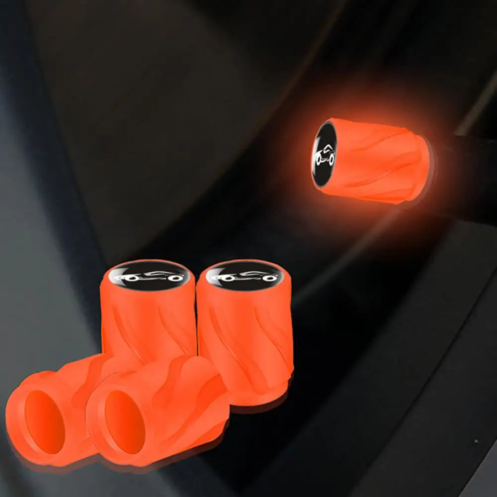 Rainproof Valve Stem Cover Enhanced Visibility Tire Valve Caps Simple Installation for Universal Car Exterior Accessories Valve Quake