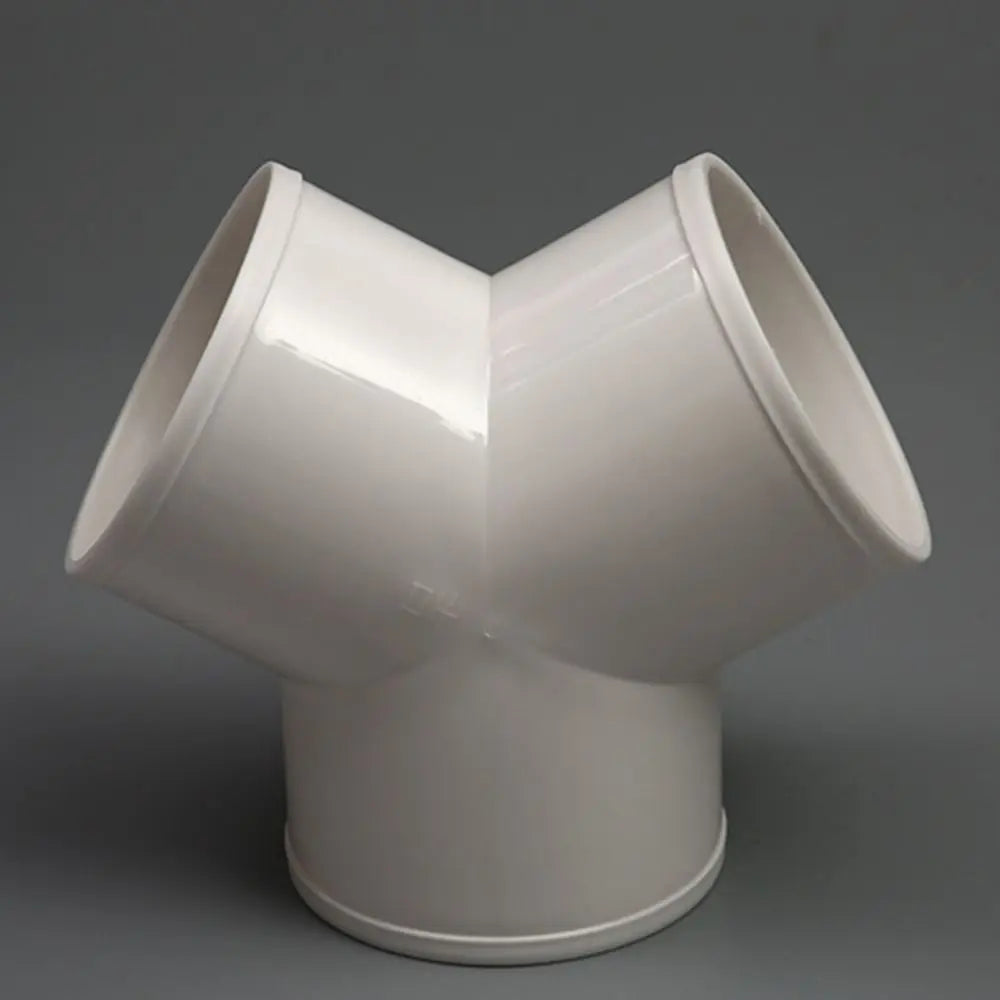 New PVC Exhaust Duct Connector T/Y Shape 100/150/200mm Extractor Fan Ventilation Duct Coupler Quick Ventilation Tube Joint Home Quake