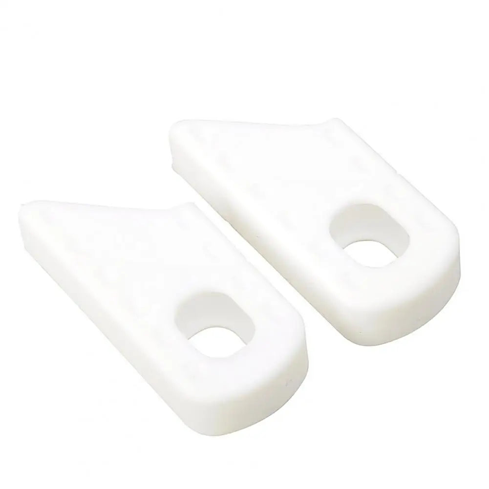 1 Pair Convenient Crank Protector Anti-scratch Portable Crank Protective Case Silicone Elastic Crank Protective Cover Quake White