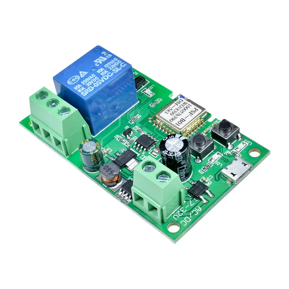 WiFi- Remote Control Rela-Switch Module Supports- 433MHZ Remote -Control Automatic Locking Wireless Delay Smart Home Quake