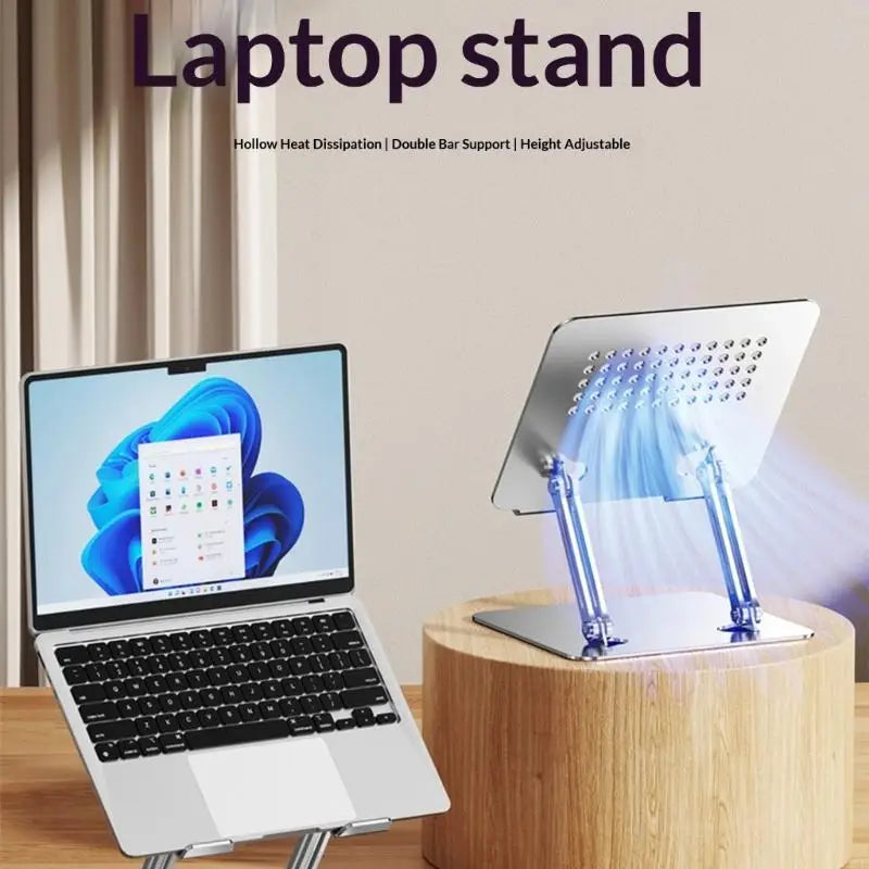 Adjustable Laptop Stand with 360 Degree Rotatable Base Foldable Laptop Holder for Desk Ergonomic Computer Notebook K1KF Quake