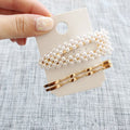 1/2/3/4Pcs/Set Women Pearl Metal Hair Clips Barrette Hairpin Hair Styling Accessories Tools Headdress New Arrival INS Hot Sale Quake NO.4