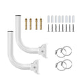 Wireless Bridge Mount Set with 2 Adjustable Iron Supports, Wall and Post Installation Hardware, and Fine Vertical and K1KF Quake CN