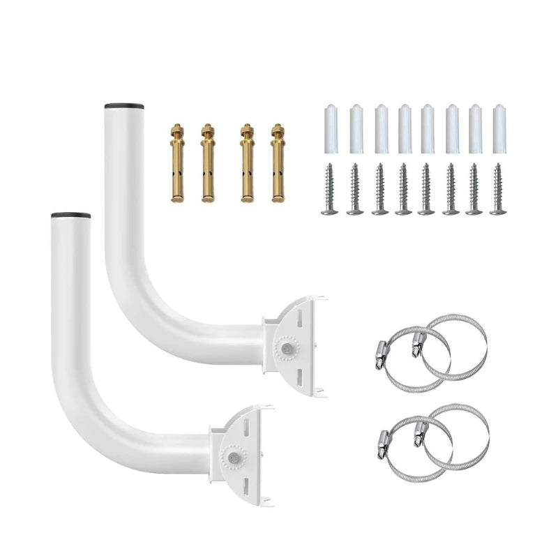 Wireless Bridge Mount Set with 2 Adjustable Iron Supports, Wall and Post Installation Hardware, and Fine Vertical and K1KF Quake CN