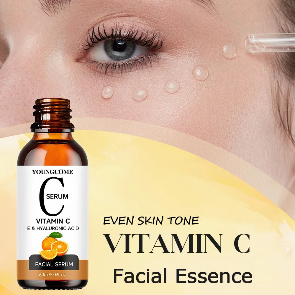 Vitamin C Wrinkle Remover Face Serum Lifting Firming Fade Fine Lines Anti-aging Essence Whitening Brighten Nourish Skin Care New Quake