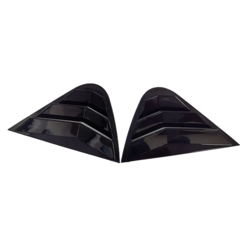 For Seat Ibiza 2008 2009 2010 2011 2012 Car Rear Louver Window Side Shutter Cover Trim Sticker Vent Scoop ABS Carbon Fiber ABS Quake