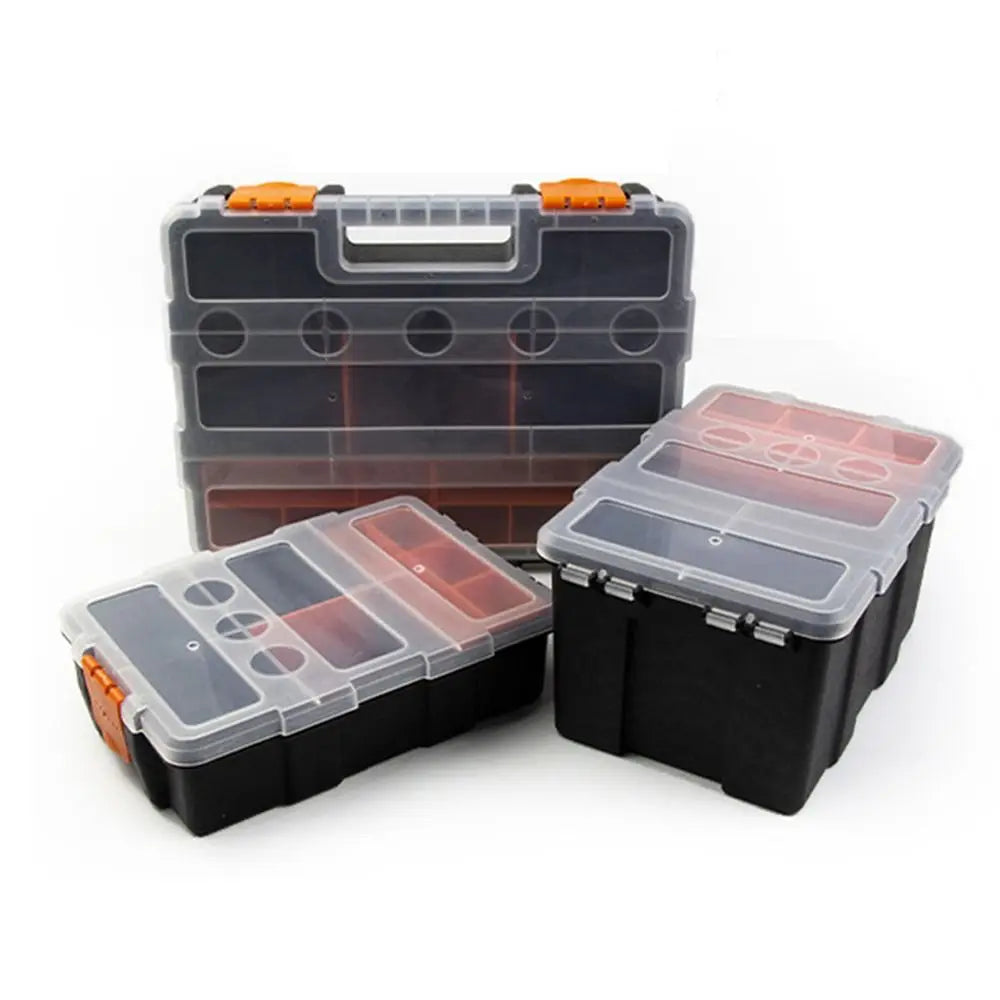 Combination Metal Parts Screwdriver Repair Tool Box Hardware Tool Parts Toolbox Screw Storage Box Quake