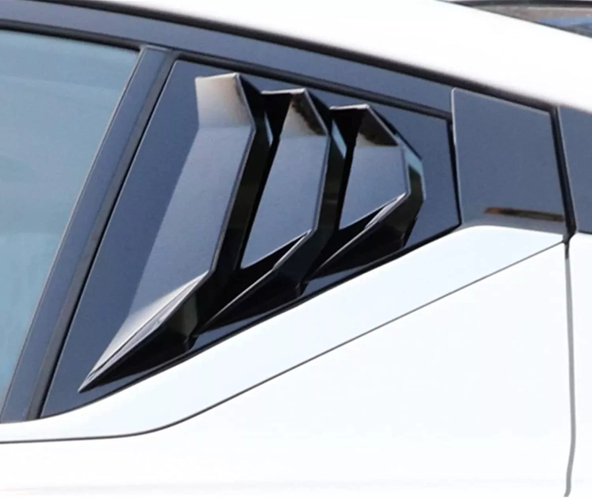 For Nissan Altima 2019 2020 2021 Car Rear Louver Window Side Shutter Cover Trim Sticker Vent Scoop ABS Carbon Fiber Accessories Quake