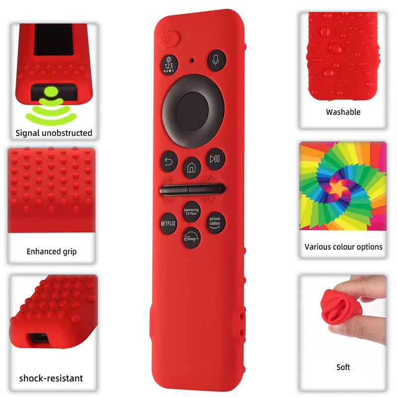 New Silicone Case for Samsung Solar Type Remote SAMSUNG BN59-01432 1436 TM2360 TV Stick Remote Control Quake bn 59 red