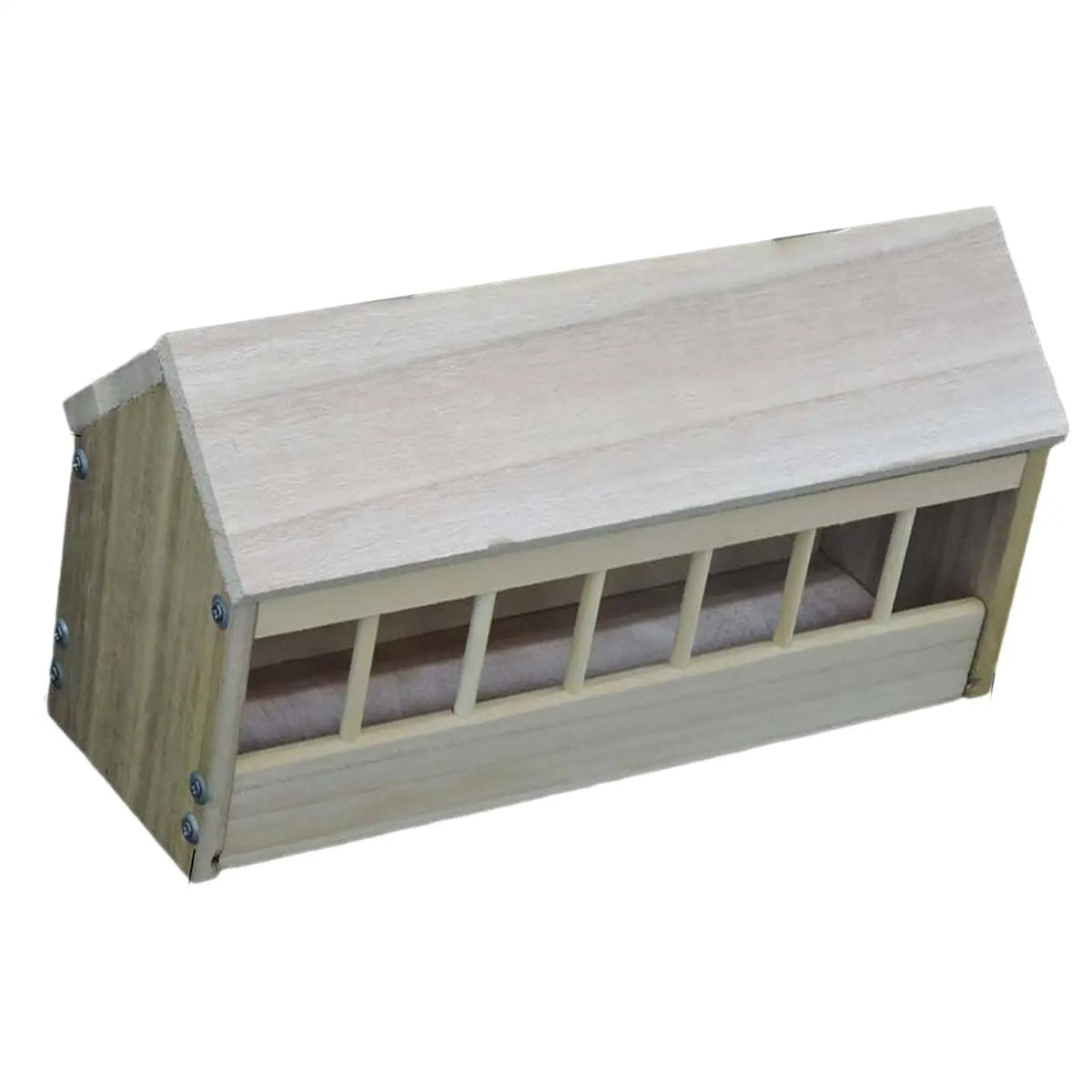 Pigeon Feeder Poultry Trough Dish Wooden Bird Dispenser for Pigeons Chicks Quake