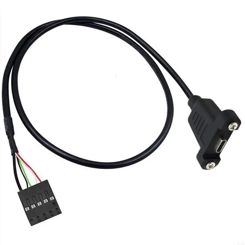 Type C Front Port Header Cable, 20CM Female Port to 9-Pin USB Header for Internal Front Port Conversion Wire K1KF Quake