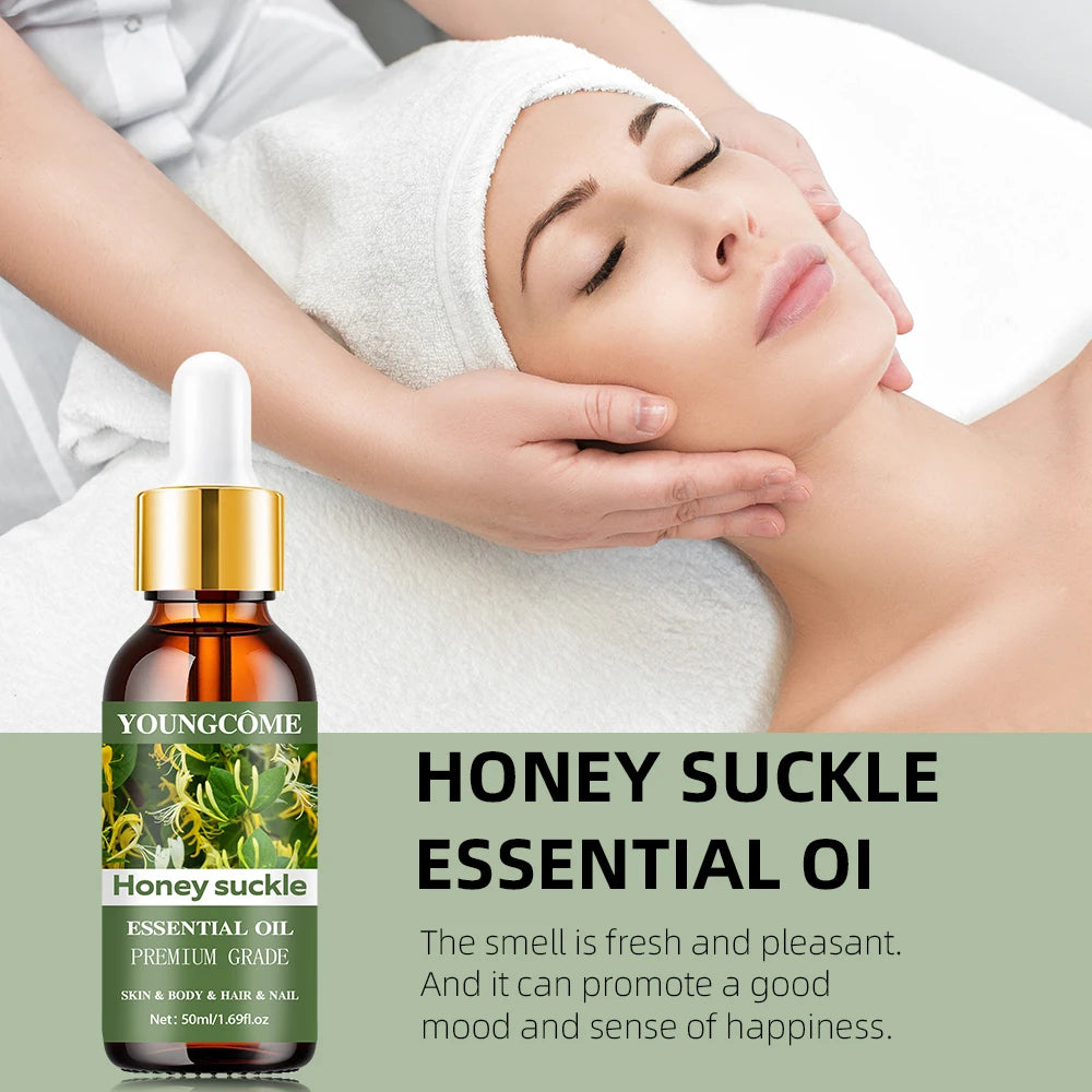 Honeysuckle essential oil, withsoothing skin,soothing physical and mental effects. Suitable for body massage,DIY Beauty Recipes Quake