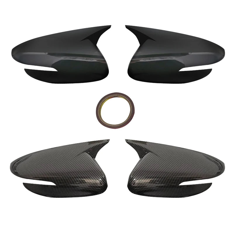For KIA K3 Cerato Forte Ceed 2 2013-2018 Car Side Mirror Cover Wing Cap Exterior Door Rear View Case Trim Carbon Fiber Sticker Quake