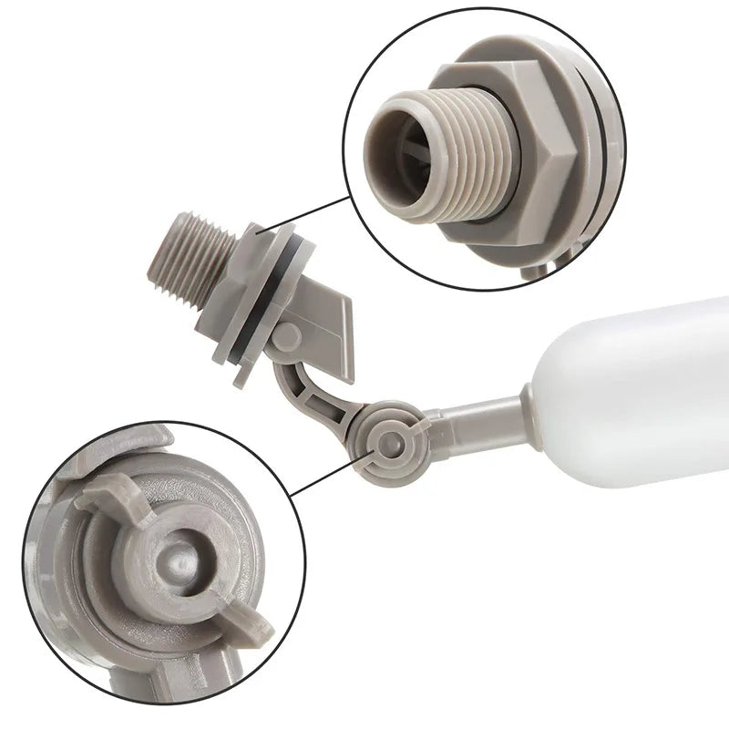Plastic Water Tank Side Entry Hydraulic Float Valve Automatic Mini Floating Ball Valve Quake
