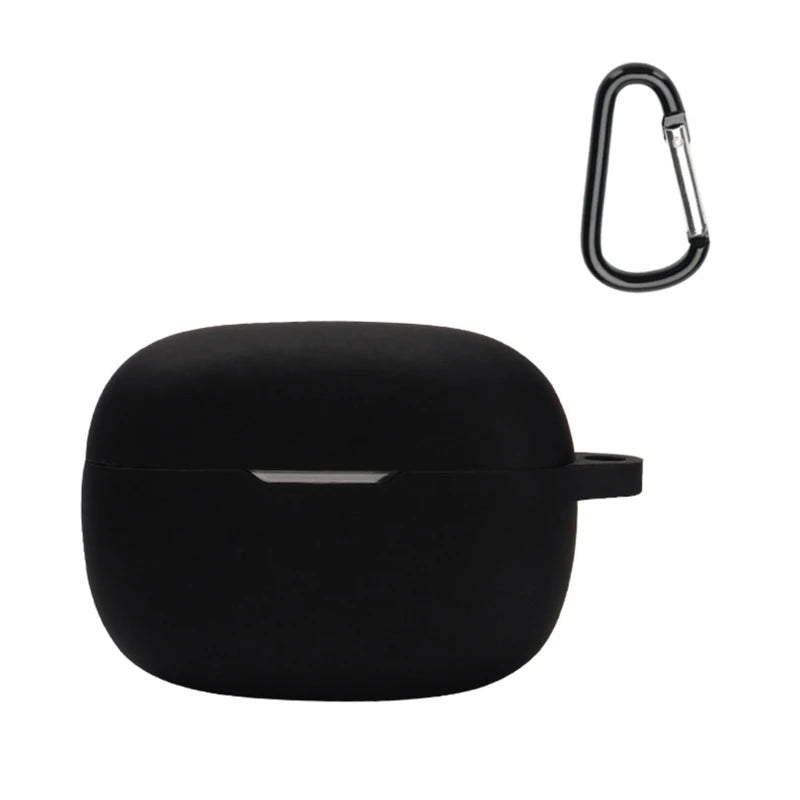 Protective Carrying-Case Shockproof-Suitable for JBL Wave Beam Earphone Dustproof Protector Washable Charging Box Sleeve K1KF Quake Black