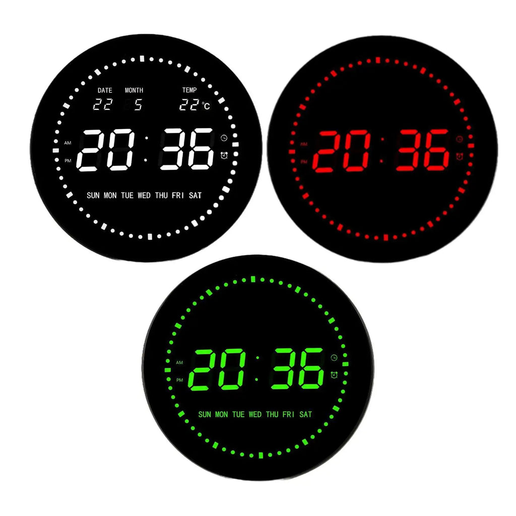 LED Digital Clock with USB Cable Tabletop Clock for Indoor School Classroom Quake
