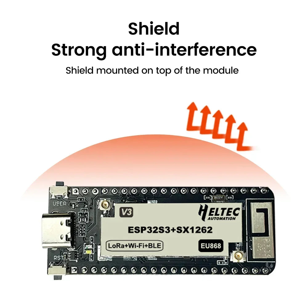 Diymore 433-510MHZ-863-928MHZ Wireless stick lite -ESP32+LoRa- V3 development board compatible with ESP32-S3 node Type - C Quake