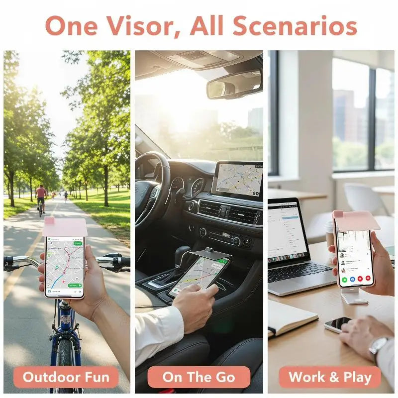 1Pcs Mobile Phone Accessories Enhances Screen Visibility In Strong Light Reduce Sunlight Reflection Mobile Phone Sunshade Quake