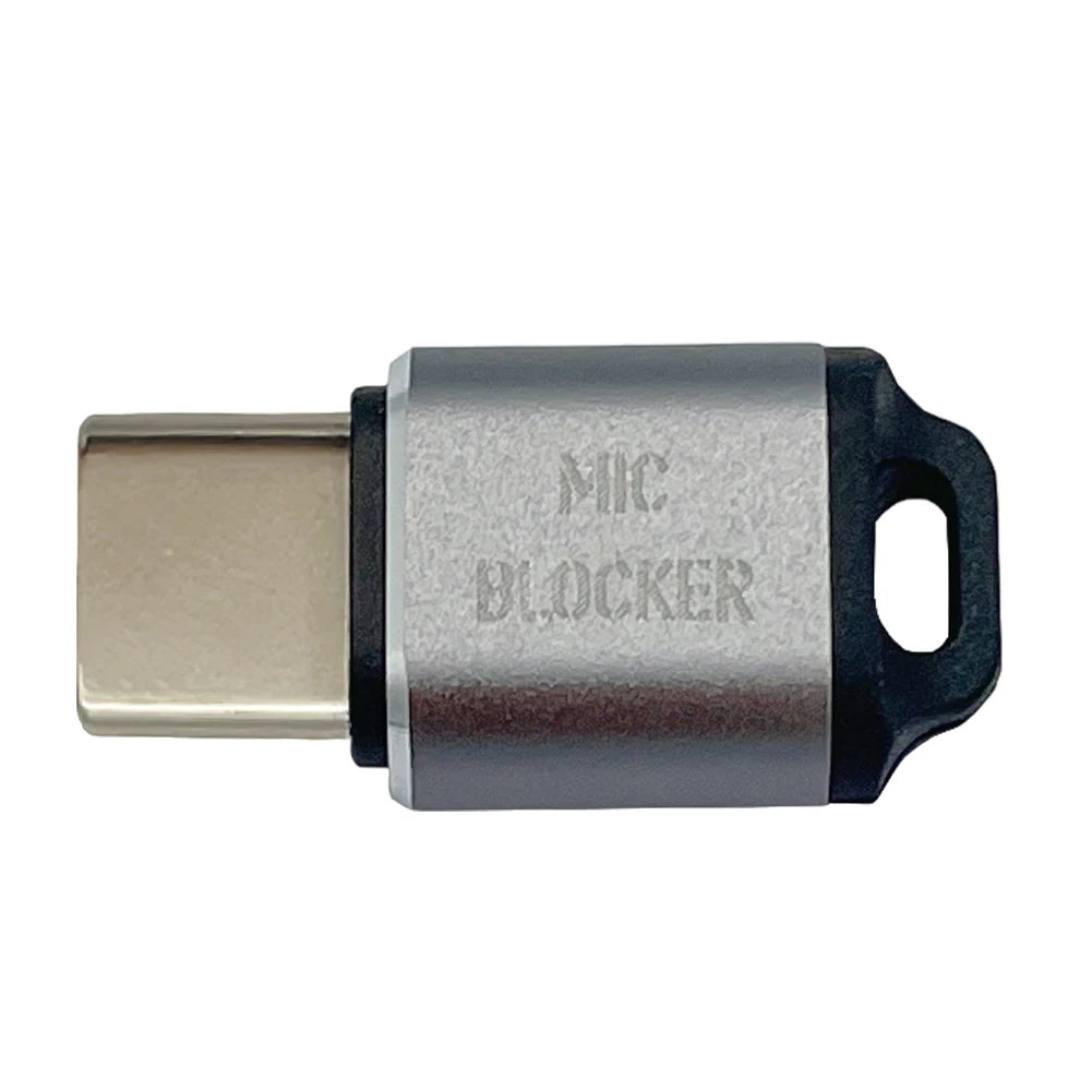 USB C MIC Blockers Compact Privacy Protector Multifunction Microphone Sound Lock for Laptops Smartphones Tablets Quake Grey