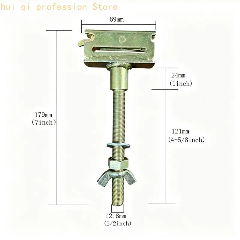Threaded Post Tire Hanger Bracket Set for Trailer Wall Storage H8WE Quake