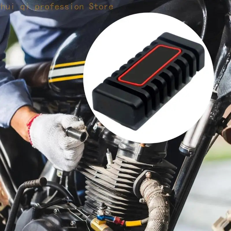 Motorcycle Brake Pedal Rubber Pad Quick Installation Pedal Pad for BAJAJ Use H8WE Quake