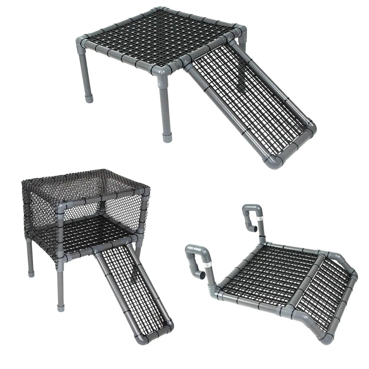 Turtle Basking Platform Reptile Habitat Terrace Turtle Ramp Climbing Shelf for Frog Newts Terrapin Small Reptiles Amphibians Quake