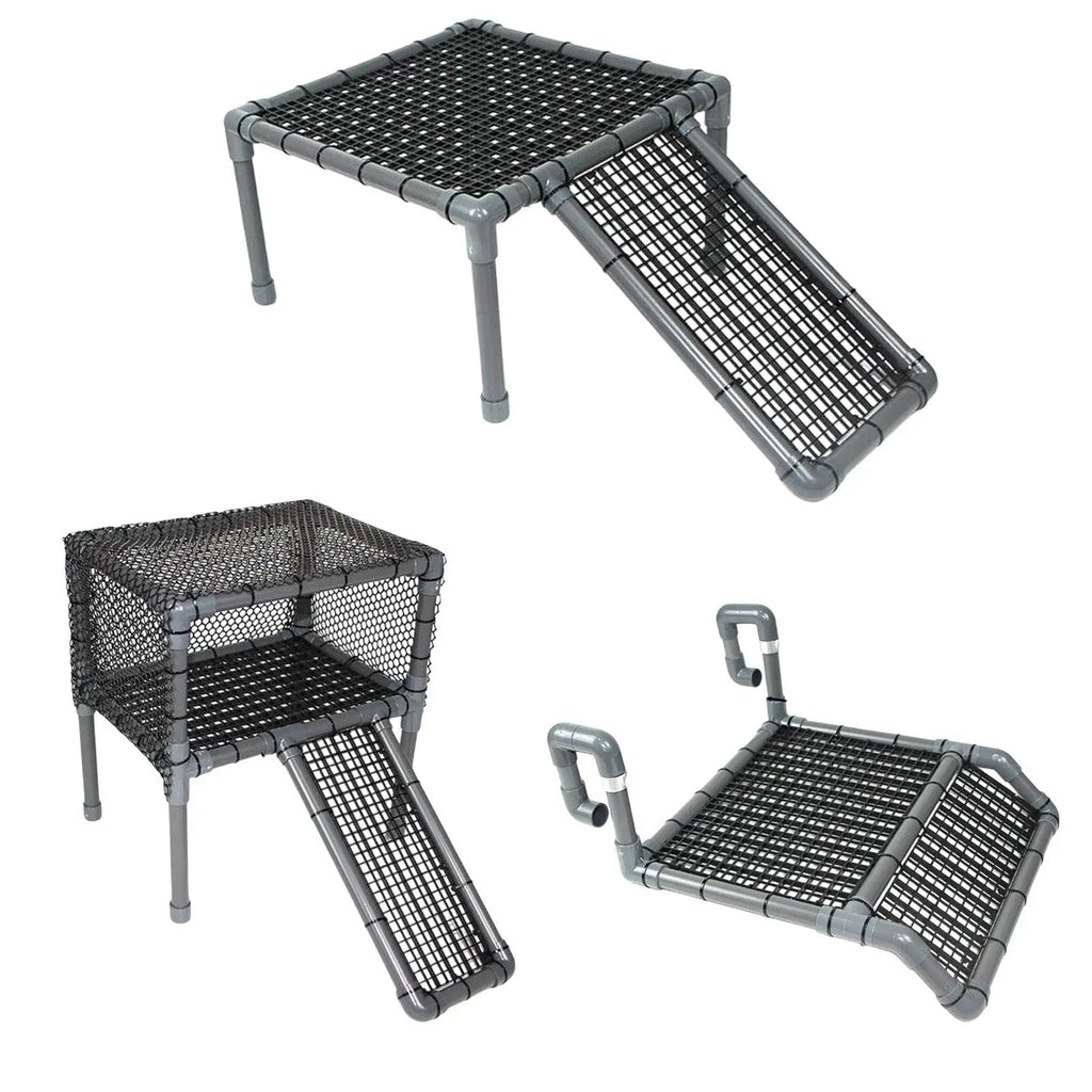 Turtle Basking Platform Reptile Habitat Terrace Turtle Ramp Climbing Shelf for Frog Newts Terrapin Small Reptiles Amphibians Quake