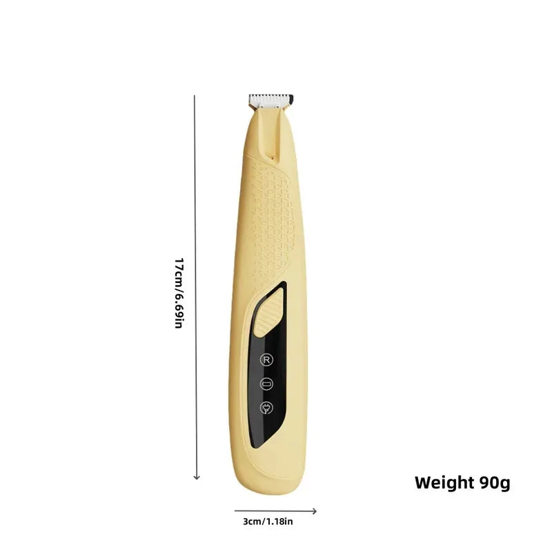 Multi Color Rechargeable Pet Clipper - LED Light Portable Electric Trimmer, Safe for Cats and Dogs’ Paw Foot Ear Eye Grooming Quake