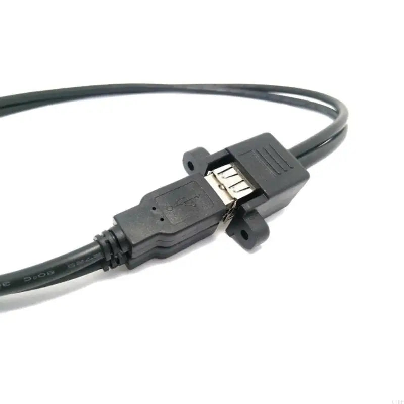 Double Female USB Extension Cable with Ears Screw Lock Panel Mount USB Cable for Cleaner Cable Routing, Desktop K1KF Quake