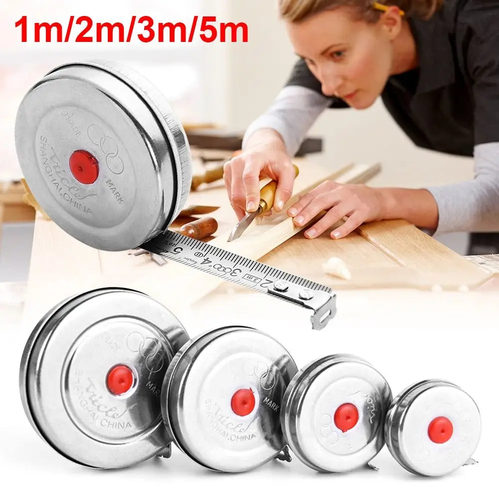 High Precision Stainless Steel Tape Ruler Tape Measure Steel Tape Measure Measuring Ruler 1m 2m 3 Meters 5m Quake