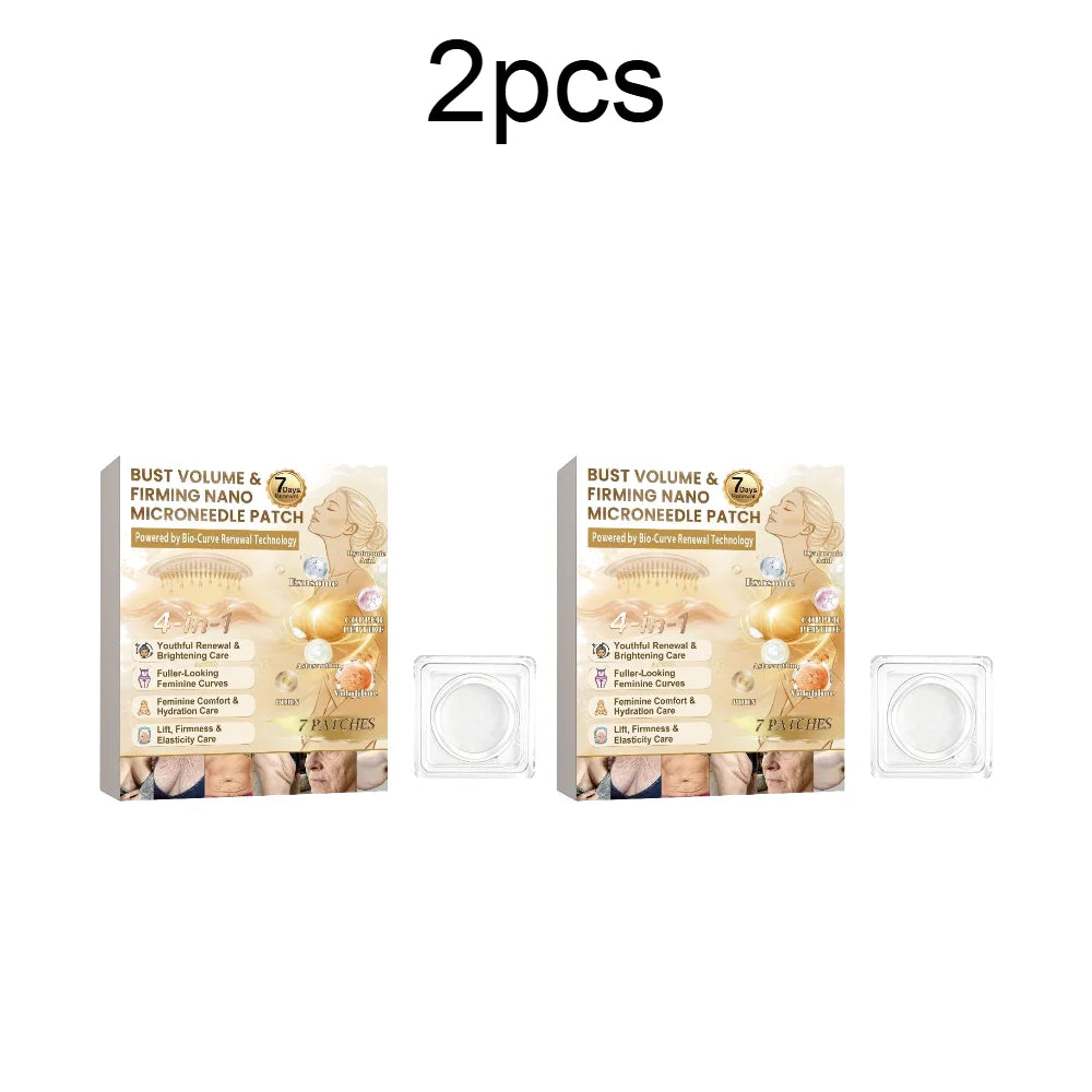Breast Skin Care Patch Firming Moisturizing Hydrating Chest Patch for Sagging Skin Fine Lines Smoothing Overnight Care Quake 2pcs
