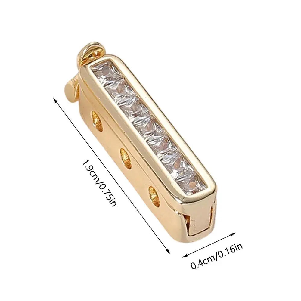Metal Jewelry Necklace Shortener Clasp Adjuster Clip for Bracelet Travel Commuting Party Shopping Quake Gold