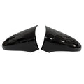 For LHD LEXUS IS ES GS LS CT RC F-Sport 2014-2020 2x Car Sticker Rearview Side Mirror Cover Wing Cap Exterior Door Case Trim Quake Gloss Black