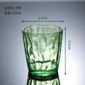 1PC Acrylic AS water cup Household color plastic cup gargle beer cup Restaurant juice cup drop resistant reusable Quake 310ml M