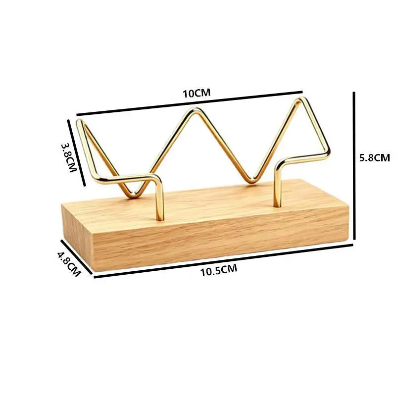 1Pcs Wooden Business Card Holder Organizer Office Desk Display Stand Tabletop Home Storage Accessories Quake A2