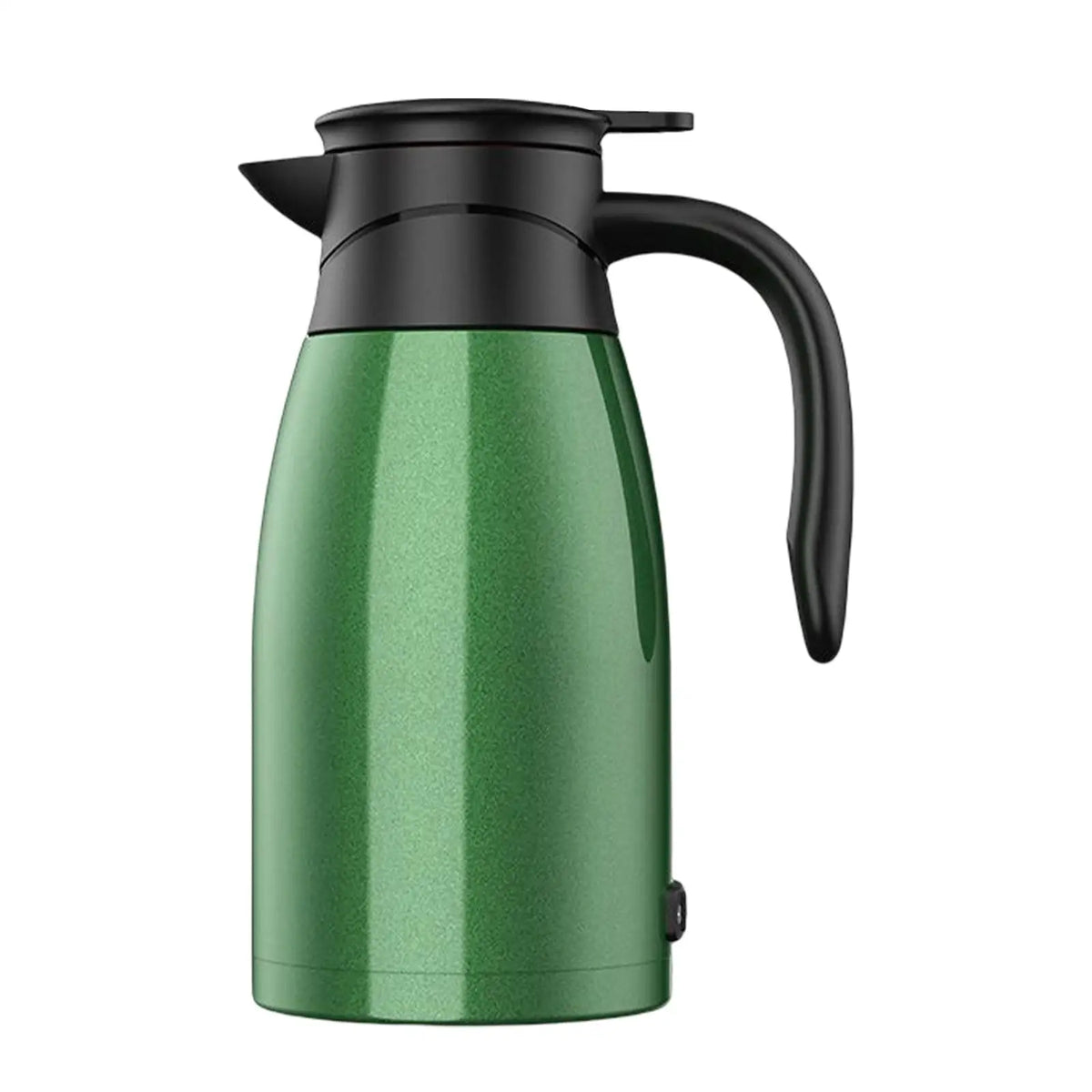 12V Car Kettle Boiler Hot Water Kettle Heated Water Boiler for Camping Quake green