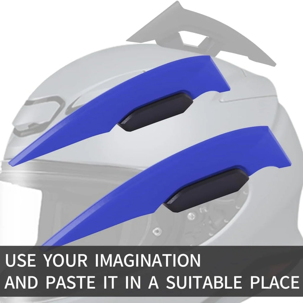2pcs Universal Refit Motorcycle Winglet Aerodynamic Spoiler Dynamic Wing Decoration Sticker For Motorcycles E-bikes Scooters Quake