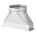 Vent Adapter Duct Transition Efficient Ventilation Galvanized Transition for Agricultural Commercial Building Dryer Vent Hose Quake 150mm Diameter