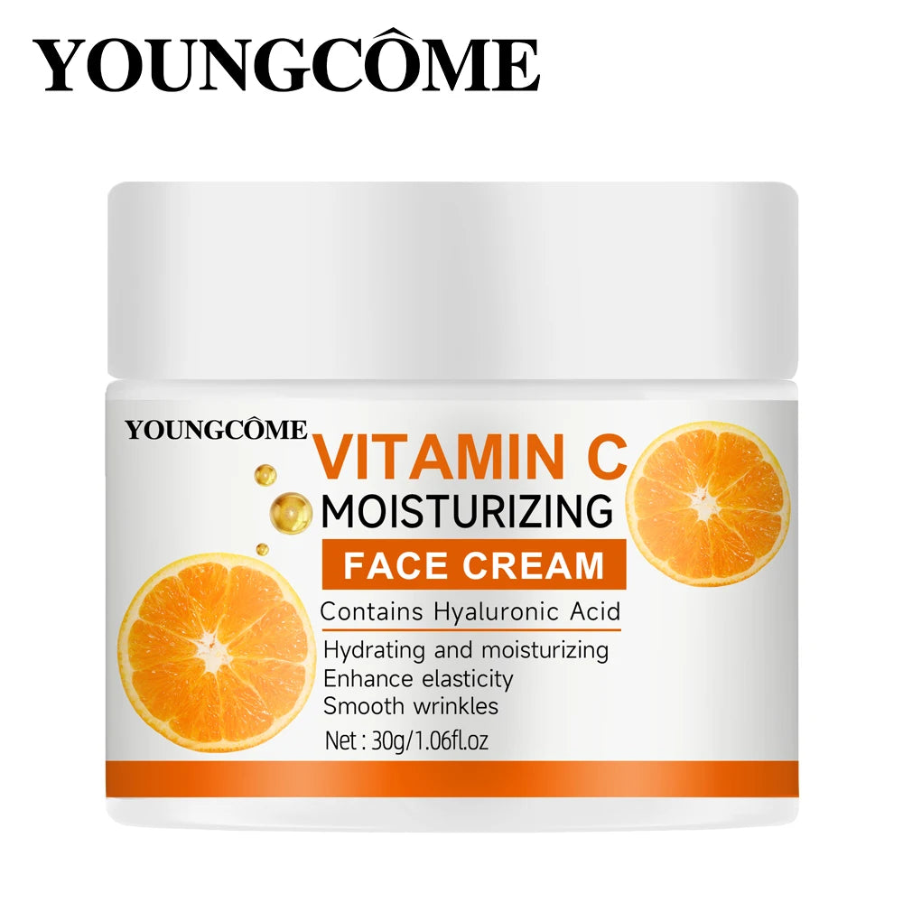 Vitamin C Moisturising Cream Repair Anti-aging Essence Facial Skin Care Contains Hyaluronic Acid Dark Spot Remover Moisturizing Quake
