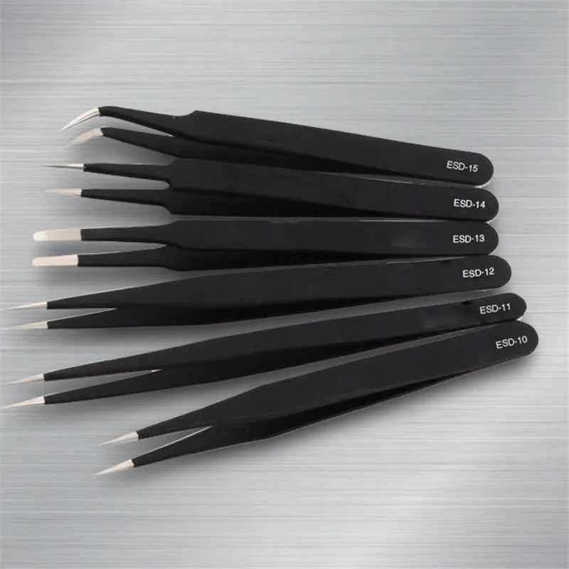 Elbow Straight Head Pointed Tweezers Model Making Tool Multi-Functional Tweezers Models Diorama Kit Hobby Toys Makeup Tool Kits Quake