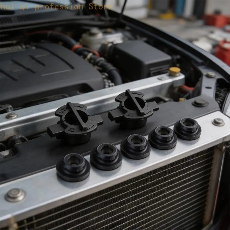 Vehicle-Specific Radiator Upper Retainer Set with 6 Mount Pieces for 21542-JK00A H8WE Quake