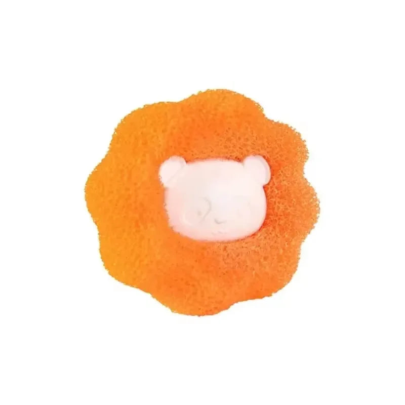Pet Hair Remover Reusable Ball Laundry Washing Machine Filter Wool Sticker Cat Hair Remover Pet Fur Lint Catcher Home Quake YELLOW L
